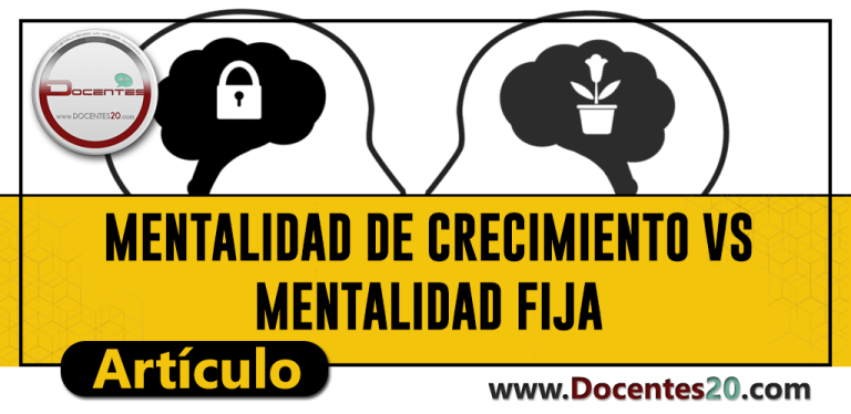 ✍ MENTALIDAD DE CRECIMIENTO VS MENTALIDAD FIJA | DOCENTES 2.0