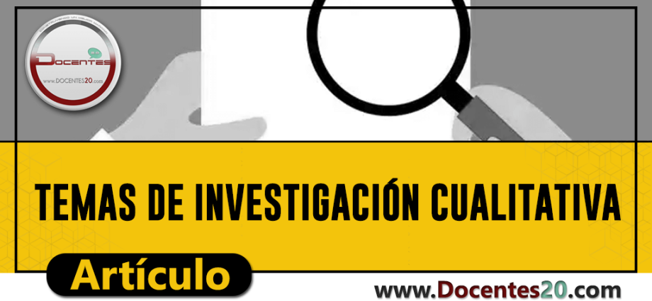 Investigación Cualitativa