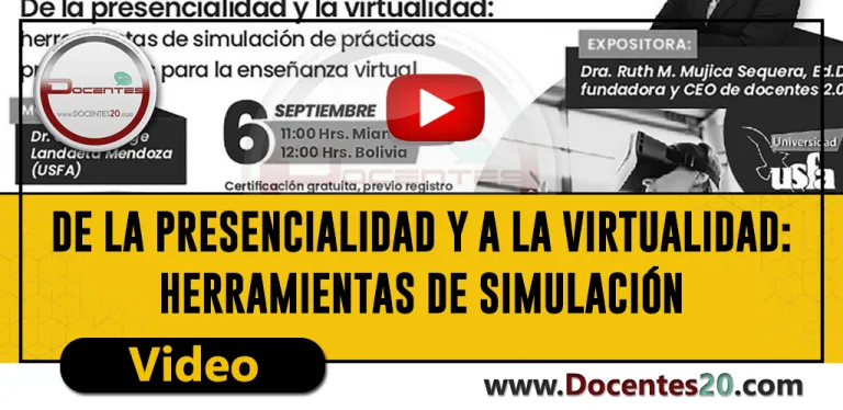 VIDEO: WEBINAR:»COMPETENCIAS MEDIÁTICAS EN EL AULA» | DOCENTES 2.0